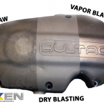 VIXEN Vapor Blasting vs. dry media blasting